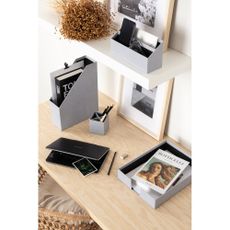 Kartónové organizéry v súprave 4 ks Hugo Canvas Paper Laminate – Bigso
