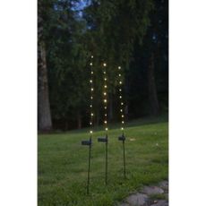 Súprava 3 solárnych LED svetelných dekorácií Star Trading Flexy, výška 80 cm