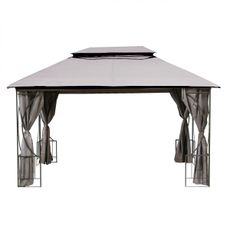 MultiGarden Záhradný pavilón BETH s moskytiérou 3x4 m sivý