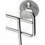 AQUALINE 37005 Chróm line drôtená polica rohová jednoduchá, strieborná