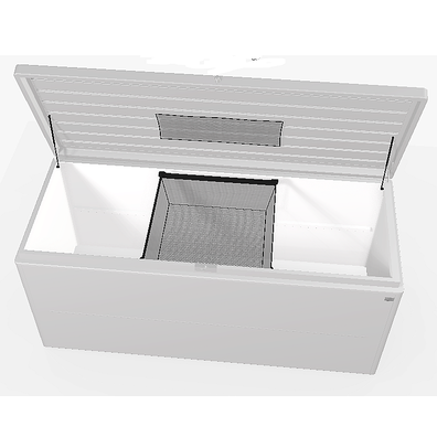 Biohort Dizajnový viacúčelový box BIOHORT LoungeBox (strieborná metalíza) 200 cm (2 krabice)