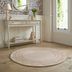 Flair Rugs koberce Ručne všívaný kusový koberec Lois Scallop Natural kruh - 120x120 (priemer) kruh cm