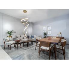 MAXLIGHT P0483D -LED S. luster na lanku RITZ LED/100W/230V pr. 60 cm CRI 90 mosadz
