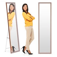 ModernHome Veľké stojace zrkadlo 148 cm - hliníkový rám
