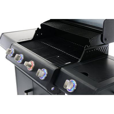 Riwall PRO RGG 41 EXL luxusný plynový gril 17 kW so štyrmi horákmi a bočným varičom