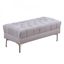 Čalúnená retro lavica 108 x 44 x 44 cm | šedá
