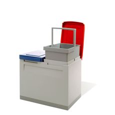 Zostava košov na triedený odpad, 2x 15 litrov