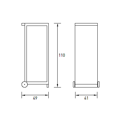 Radius design cologne Vozík na drevo RADIUS DESIGN (KAMINHOLZWAGEN stainless steel 470A) nerez