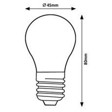 Rabalux 79015 - LED Žiarovka FILAMENT G45 E27/2W/230V 3000K