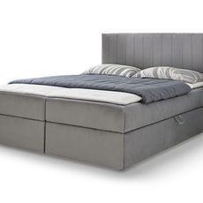 Wilsondo Čalúnená boxspring posteľ Kayla - sivá Rozmer: 180x200