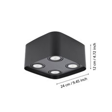 Eglo 99675 - LED RGBW Stmievateľné bodové svietidlo CAMINALES-Z 4xGU10/5W/230V