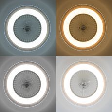 Brilagi - LED Stmievateľné svietidlo s ventilátorom RONDA LED/48W/230V biela + DO