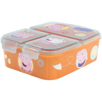 Multibox na desiatu Prasiatko Peppa s 3 priehradkami