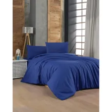 Tmavomodré bavlnené obliečky na dvojlôžko 200x200 cm – Mijolnir