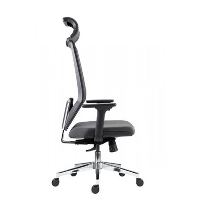 Kancelárska ergonomická stolička EDGE — látka, sivá, nosnost 150 kg