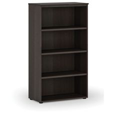 Kancelársky regál PRIMO WOOD, 800 x 420 x 1434 mm, wenge