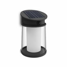 Philips Juda UltraEfficient solárne LED svietidlo so senzorom čierna, 3,2 W, 500 lm, 4000 K