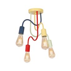 Detský prisadený luster DOW 4xE27/60W/230V