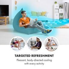 Klarstein Highrise, ochladzovač vzduchu, ventilátor, zvlhčovač vzduchu, 40 W, 2.5 l, chladiaci box