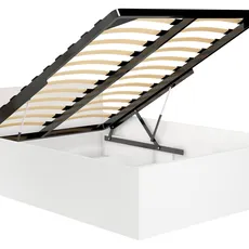Ak furniture Posteľ CLP 100x200 cm s roštom biela