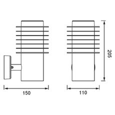 Ledvance - LED Vonkajšie nástenné svietidlo so senzorom RONDO LED/9,5W/230V IP44