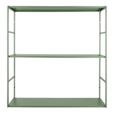 Zelená poschodová kovová polica 60 cm Level – PT LIVING