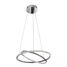 LED luster Livorno 45 Chrome