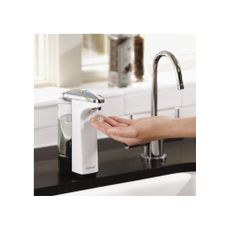 Biely automatický plastový dávkovač mydla 237 ml - simplehuman