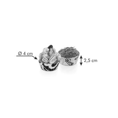 Cukrárske mini košíčky DELÍCIA ø 4 cm, 100 ks, ku káve