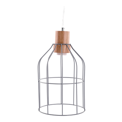 Visiaca lampa, sivá/kov, ASTOK