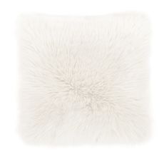 Biely vankúš Tiseco Home Studio Sheepskin, 45 × 45 cm