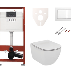 Cenovo zvýhodnený závesný WC set TECE do ľahkých stien / predstenová montáž + WC Ideal Standard Tesi SIKOTSF0