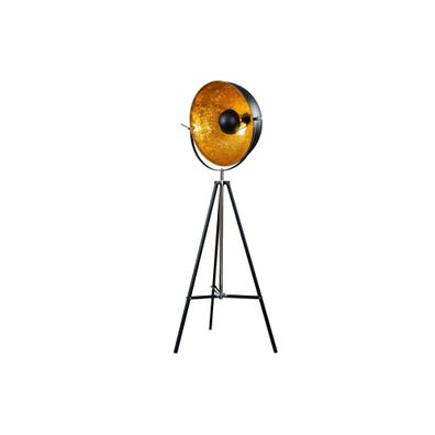 Estila Štýlová stojaca lampa Big štúdio 160cm čierna / zlatá