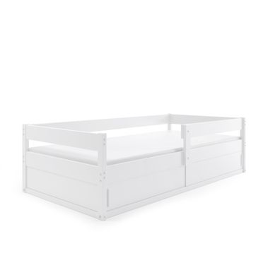 Interbeds Jednolôžková posteľ HUGO 160x80cm + matrac Biela