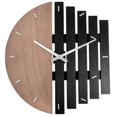 Tutumi Nástěnné hodiny LANCA 50 cm hnědé/černé