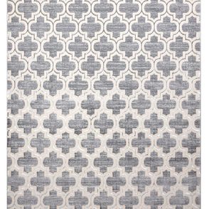 Dywany Łuszczów Kusový koberec Core W6764 Trellis grey/cream - 200x290 cm