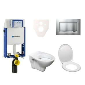 Cenovo zvýhodnený závesný WC set Geberit na zamurovanie + WC S-Line S-line Pro 110.302.00.5ND7