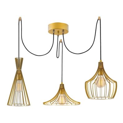 Závesné svietidlo v zlatej farbe Mezopotamya – Opviq lights