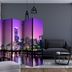 Paraván Purple Melbourne Dekorhome 135x172 cm (3-dielny)