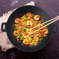 Wok liatinová panvica ø 30 cm Litina – Orion