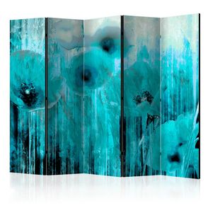 Paraván Turquoise madness Dekorhome 225x172 cm (5-dielny)