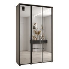 Dakota 2 šatníková skriňa 150x235x45/60 čierny úchyt - kašmír Hĺbka: 60