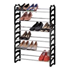 Stojan na topánky v čierno-prírodnej farbe 61,5x94,5x18 cm Malabo – Household Pleasure
