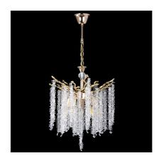 Luster na reťazi 5xE14/60W/230V pr. 50 cm zlatá