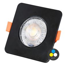 Ecolite LED-YL202/7W/CCT/CR - LED Podhľadové svietidlo KENT LED/3/5/7W/230V čierna