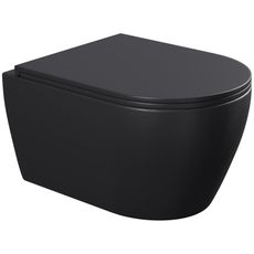 Závesná WC misa Totentanz black vírivá