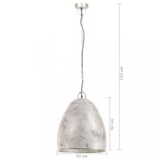 Závesná lampa strieborný kov Dekorhome 42 cm