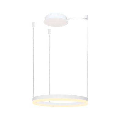 Azzardo AZ4967 - LED Stmievateľný luster na lanku HALO LED/47W/230V pr. 60 cm biela
