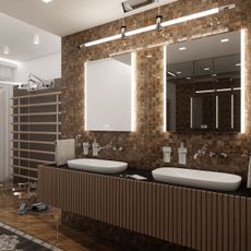 NIMCO ZP 11002VX - LED Kúpeľňové podsvietené zrkadlo 3000-6500K 80x60 cm IP44