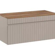 Comad Závěsná skříňka pod umyvadlo Iconic s deskou 100 cm kašmír/dub coast evoke